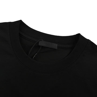 Prada 25ss overlapping triangle logo embroidered short sleeves