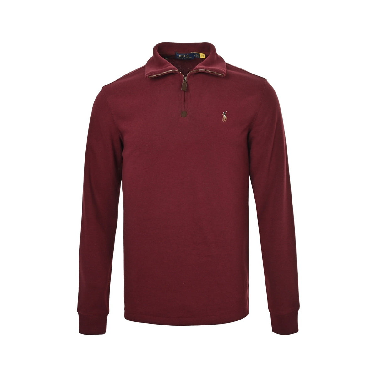 Ralph Lauren color logo embroidered half-zip sweatshirt