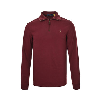 Ralph Lauren color logo embroidered half-zip sweatshirt