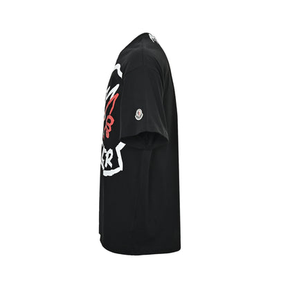Moncle/Muzzled Short Sleeves with Big Logo on the Chest