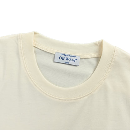 OFF WHITE C/O VIRGIL 19ss watercolor oil painting arrow print short sleeves