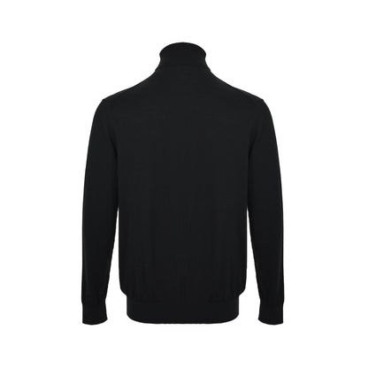 Prada collared jacquard turtleneck sweater