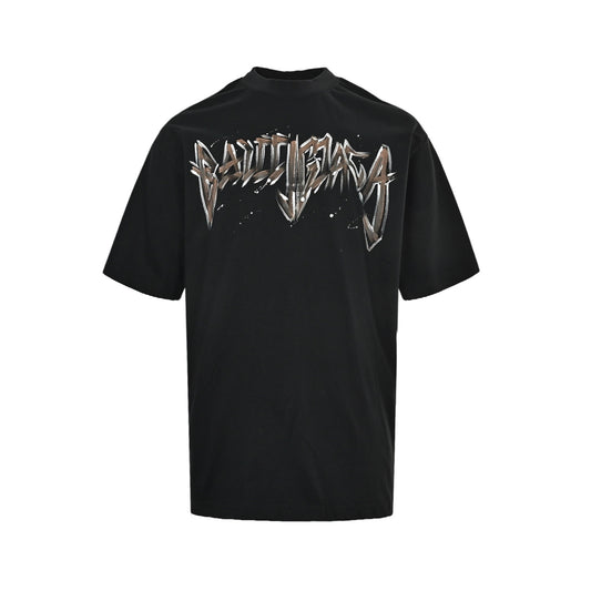 Balenciaga Double B hand-painted graffiti short sleeves