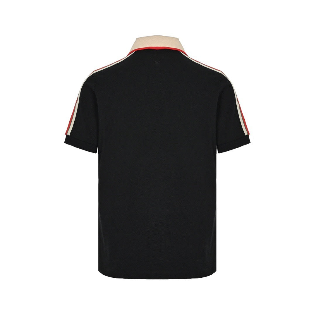 Gucci classic shoulder jacquard webbing Polo short sleeves