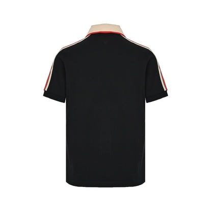 Gucci classic shoulder jacquard webbing Polo short sleeves
