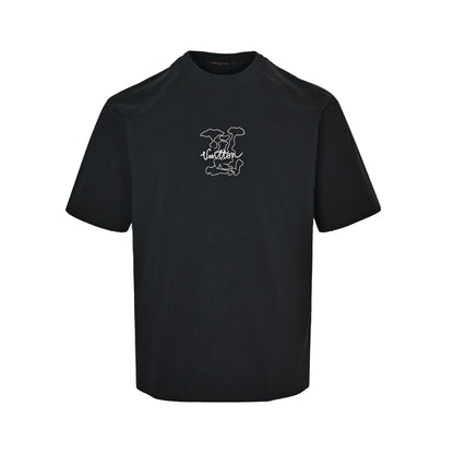 Louis Vuitton dotted cloud letter logo printed short sleeves