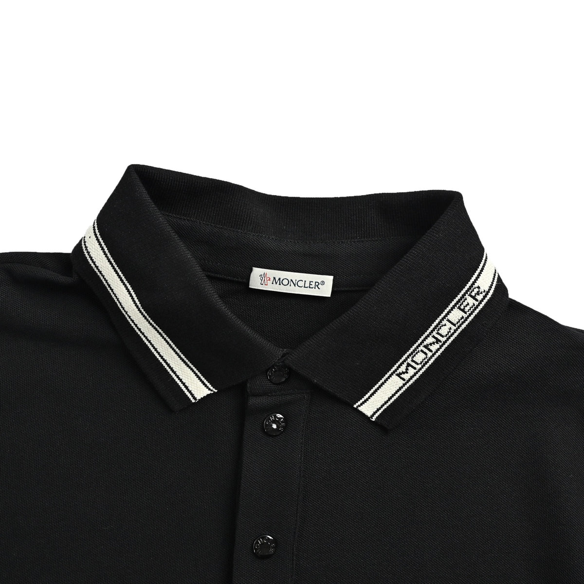 Moncler/Mask Letter Collar Striped Polo Short Sleeve