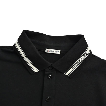 Moncler/Mask Letter Collar Striped Polo Short Sleeve