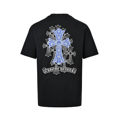Chrome Hearts/Chrome Heart Blue Multiple Cross Short Sleeves