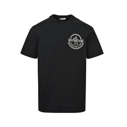 Moncler/Mask ROCNATION letter logo laminated short sleeves