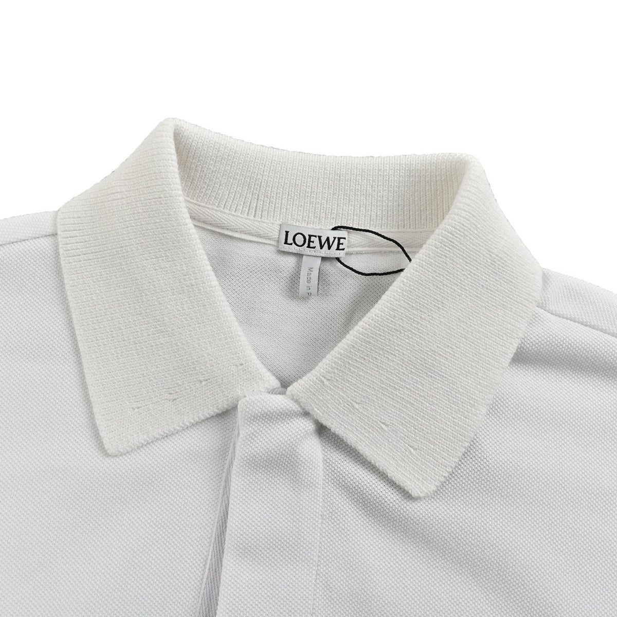 Loewe/Loewewe 25ss placket embroidered logo Polo short sleeves