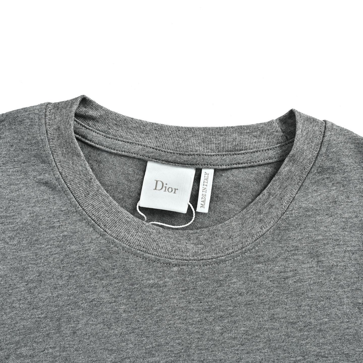 Dior short sleeves with dark letter embroidery on the chest