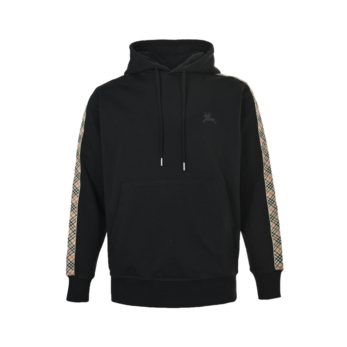 Burberry 25Fw war horse small label embroidered webbing hooded sweatshirt