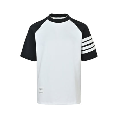 Thom Browne/Thom Brown four-bar webbing short sleeves