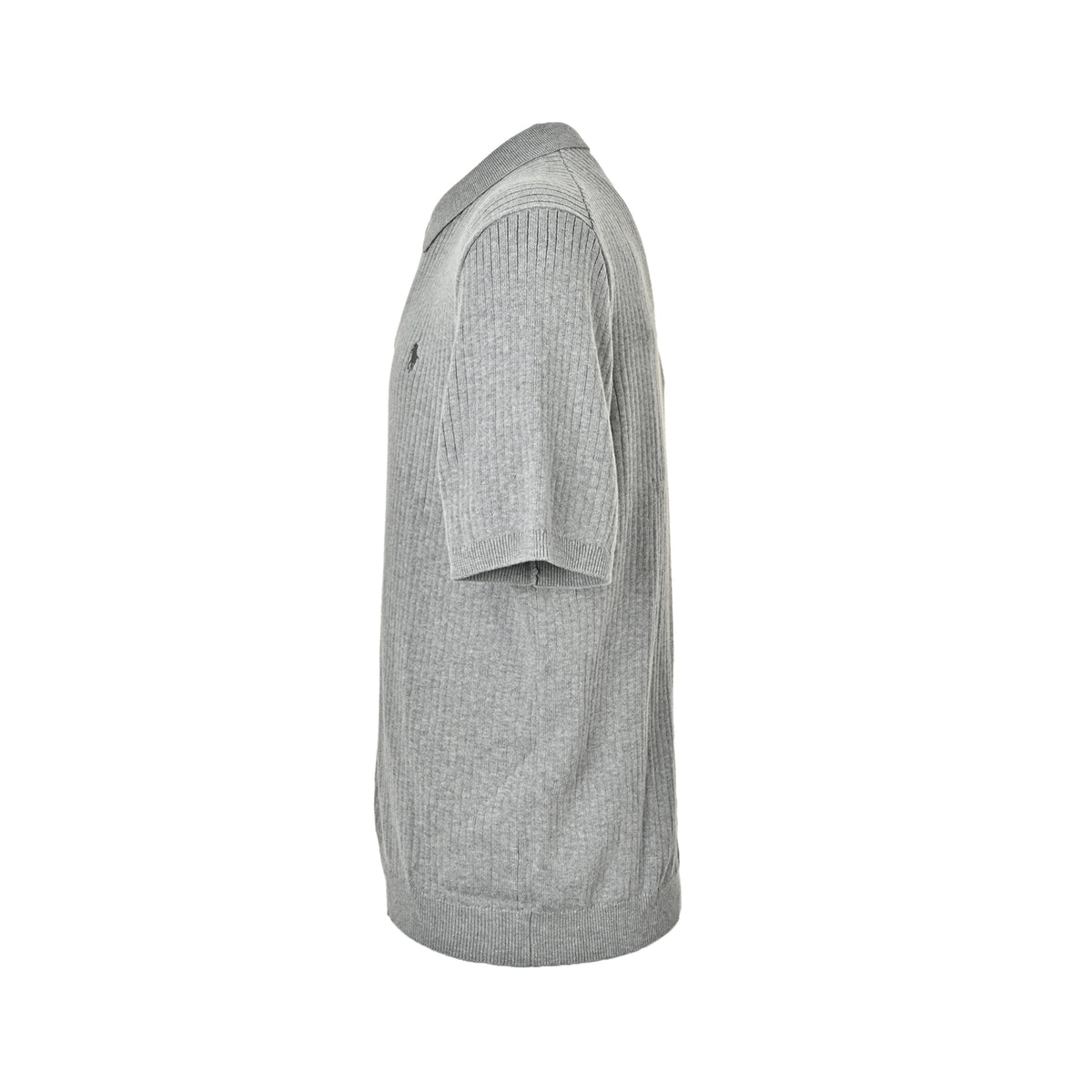 RALPH LAUREN Pony Lapel Knitted Pit Stripe Polo Short Sleeve