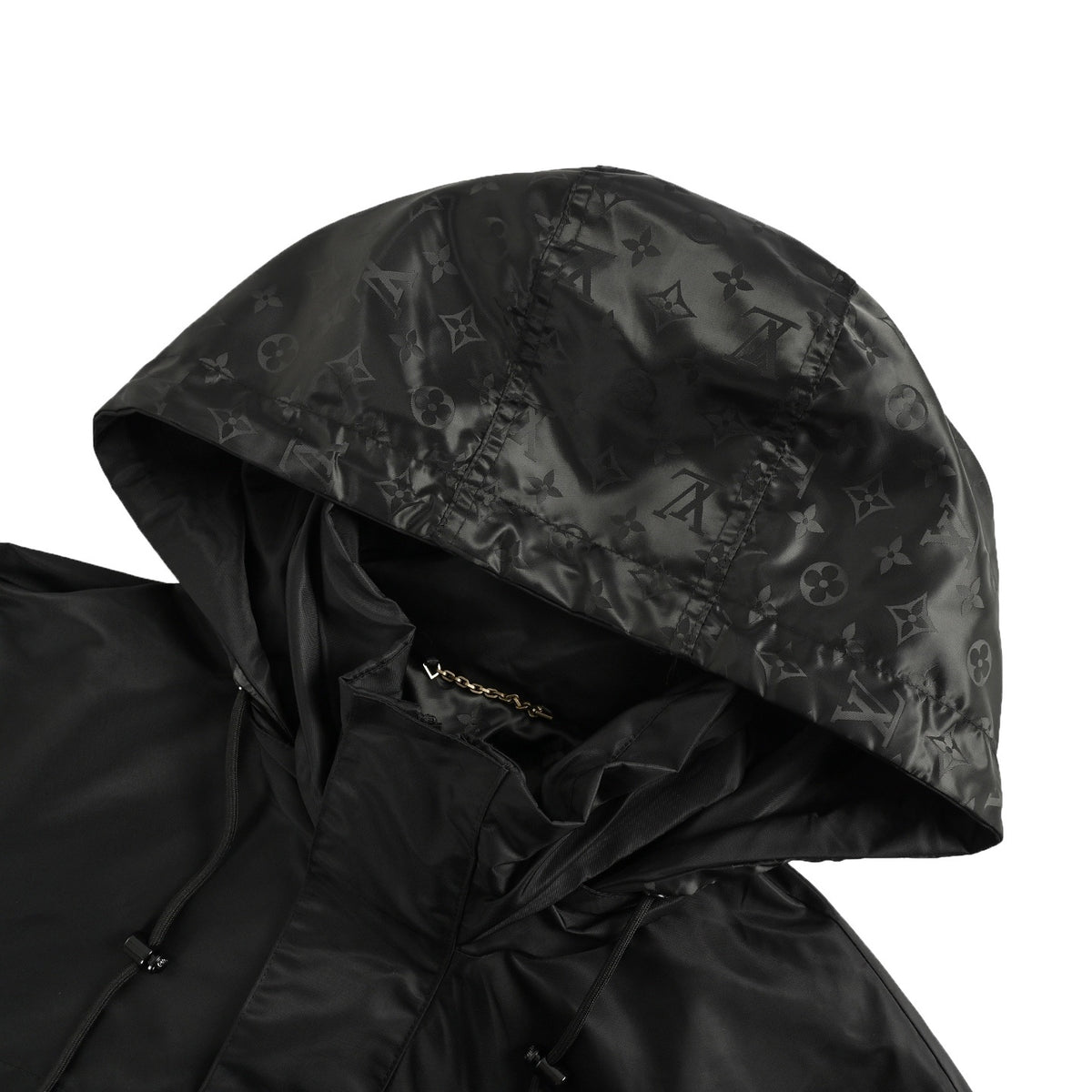 Louis Vuitton single-sided stitching solid color hooded jacket jacket