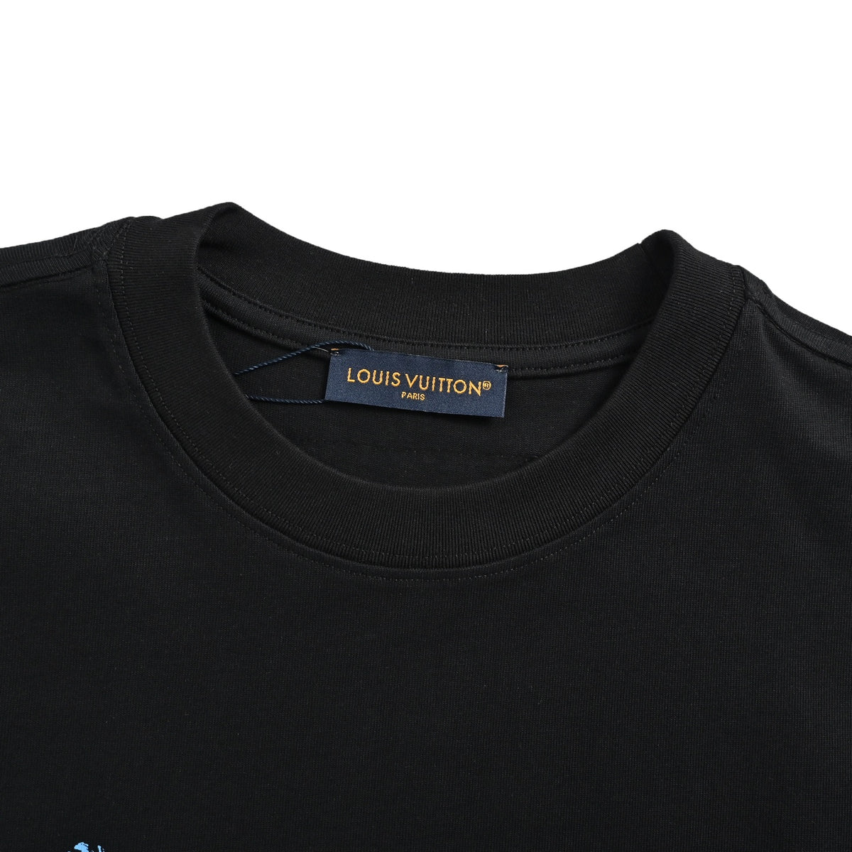 LouisVuitton/Louis Vuitton blue graffiti LV printed short sleeves