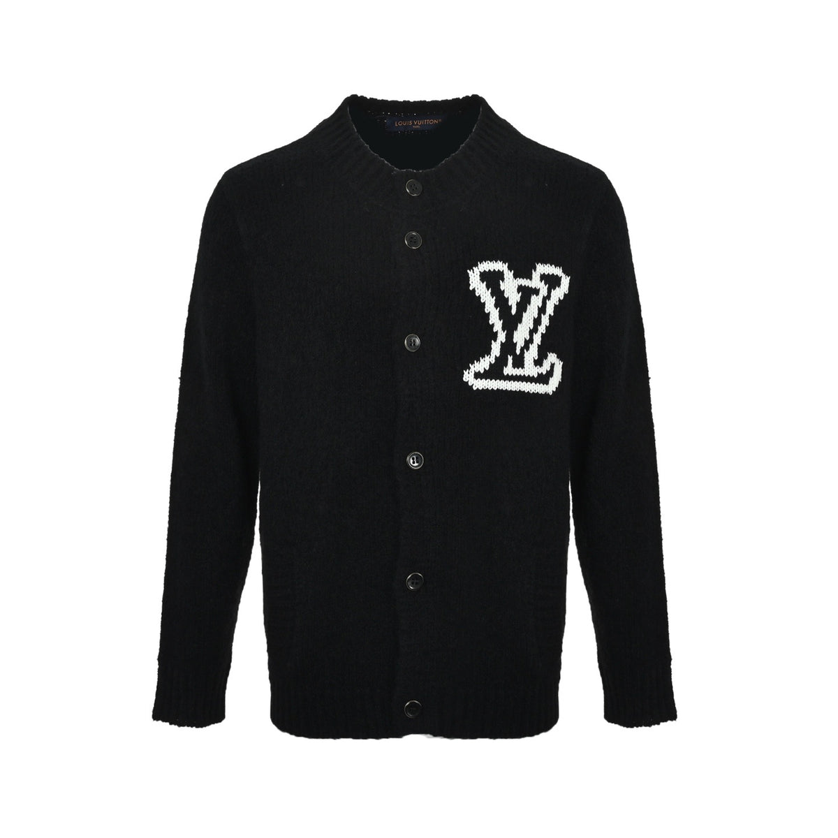 Louis Vuitton intarsia logo knitted cardigan