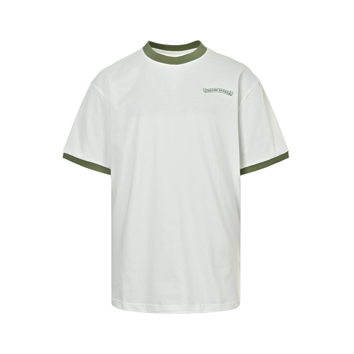 Chrome Hearts/Chrome Heart Contrast Color Splicing Short Sleeves