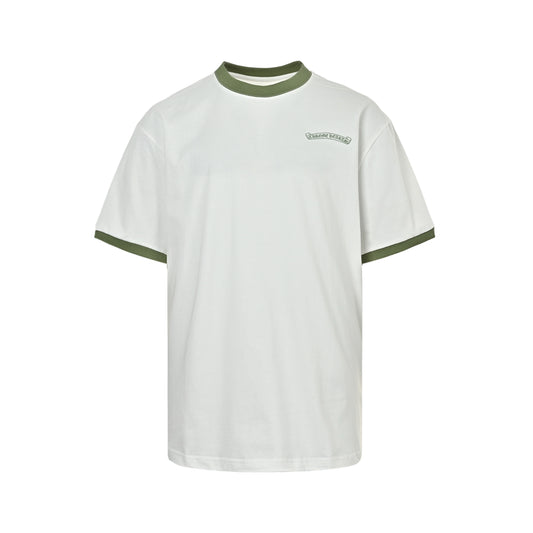 Chrome Hearts/Chrome Heart Contrast Color Splicing Short Sleeves