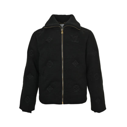 Louis Vuitton 25Fw old flower embroidered knitted down jacket