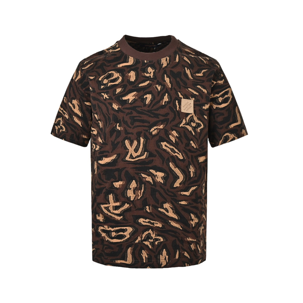 Louis Vuitton 26ss twisted old flower jacquard short sleeves