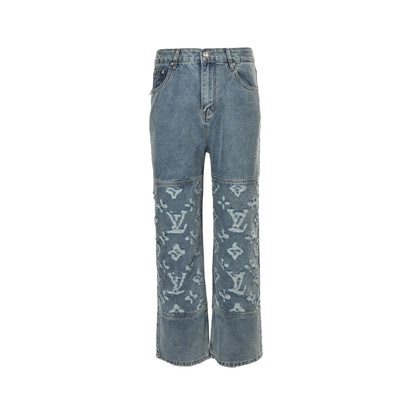 Louis Vuitton 24Fw ripped presbyopic suit jeans