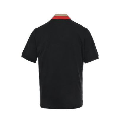 Burberry 21ss Jacquard letter Polo short sleeves on the neckline