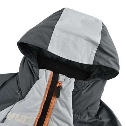 Louis Vuitton 25Fw Ski Series Floral Double Zipper Hooded Down Jacket