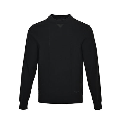 Louis Vuitton hem three-flower jacquard mesh crew neck sweater