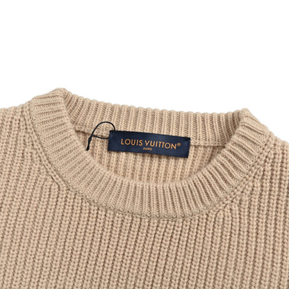 Louis Vuitton 25Fw ski series old flower jacquard crew neck sweater