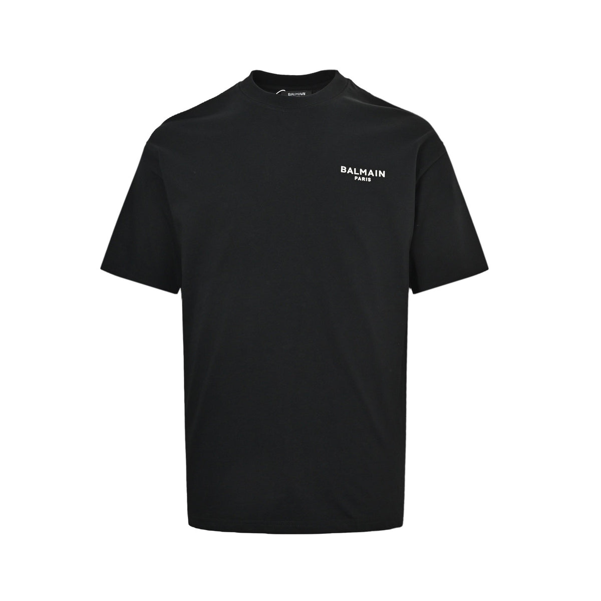 BALMAIN 26ss simple rubberized small label short sleeves