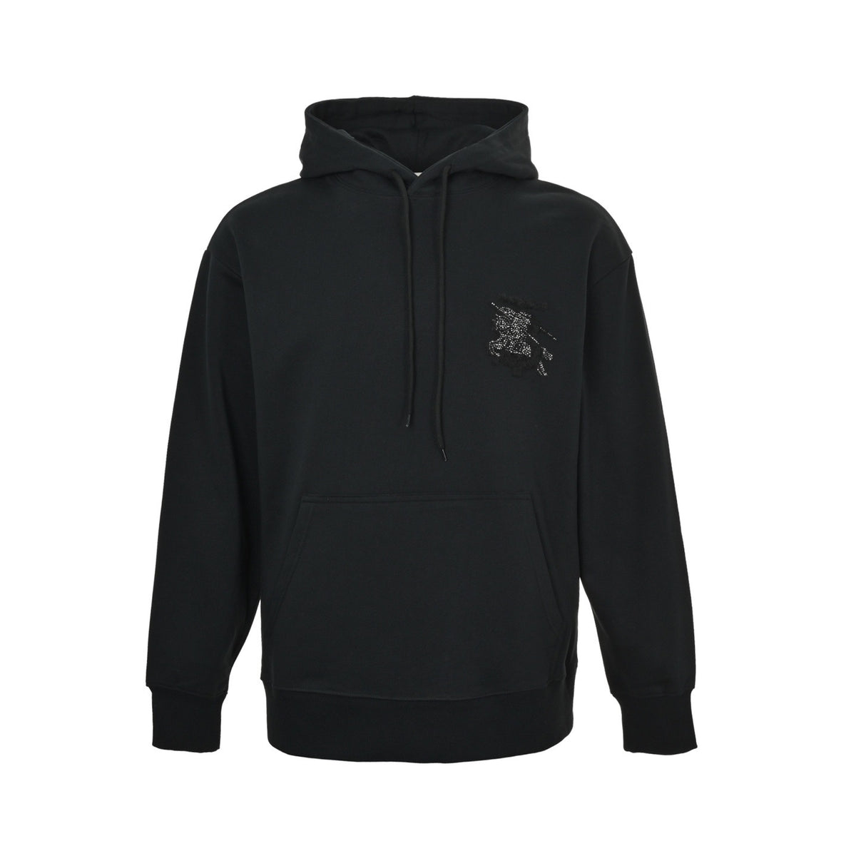 Burberry 25Fw hot diamond towel embroidered war horse hooded sweatshirt