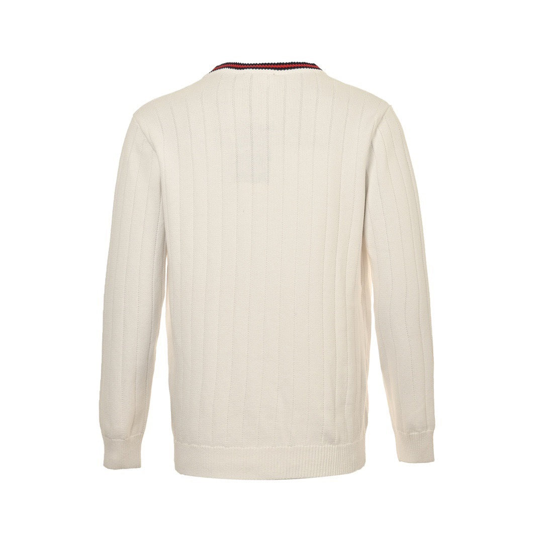 Gucci 24Fw signature letter embroidered cardigan sweater