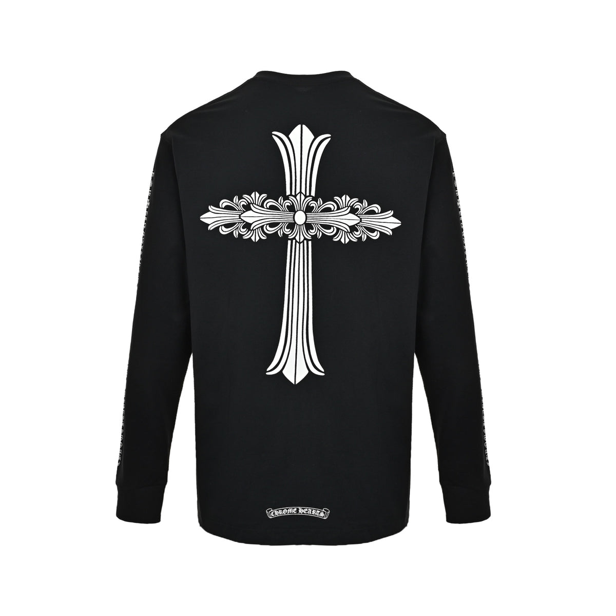 Chrome Hearts Large Flower Cross Print Long Sleeves