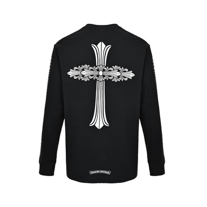 Chrome Hearts Large Flower Cross Print Long Sleeves