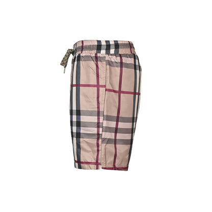 Burberry 22ss plaid elastic drawstring shorts