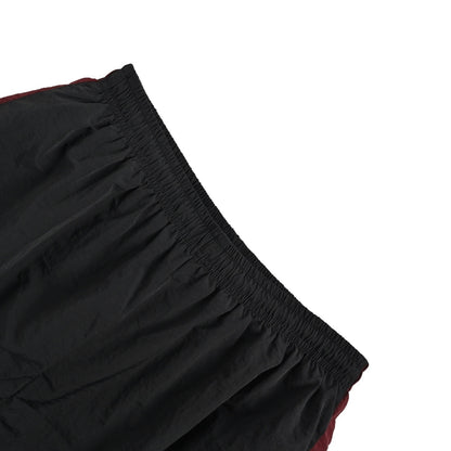 Balenciaga 3M black and red stitching embroidered sports trousers