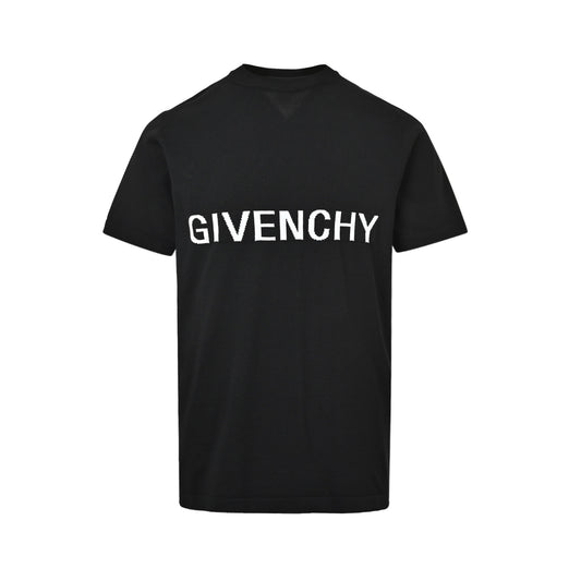 GIVENCHY letter logo palace jacquard knitted short sleeves
