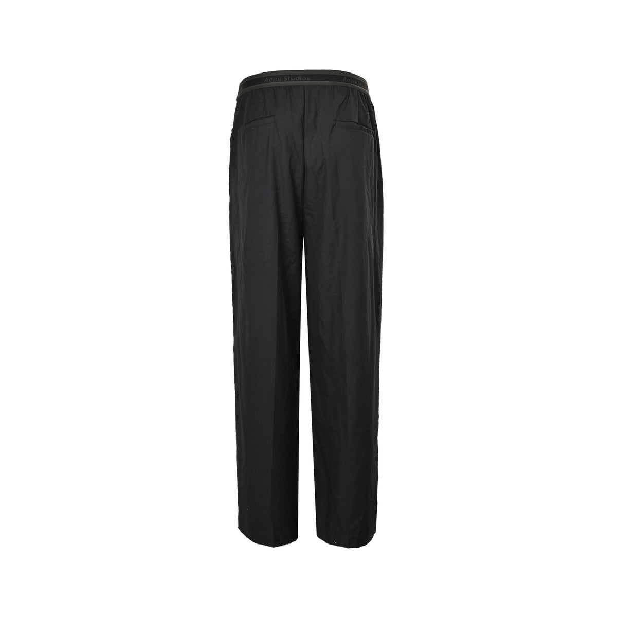 Acne Studios style slim wide-leg trousers