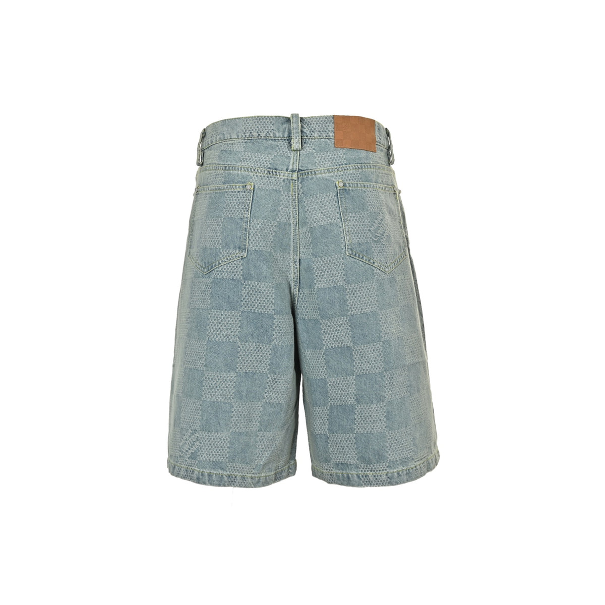 Louis Vuitton 25ss checkerboard denim shorts