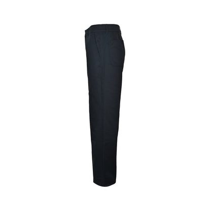 Louis Vuitton pocket leather silk cotton crepe trousers