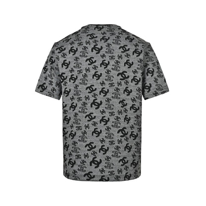 Chanel 26ss all-over presbyopia jacquard short sleeves