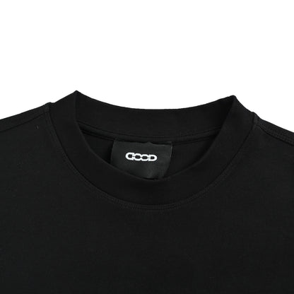 GOOD BRAND three-dimensional small flower embroidery long-sleeved T-shirt
