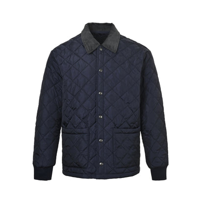 Prada rhombus corduroy collar cotton jacket