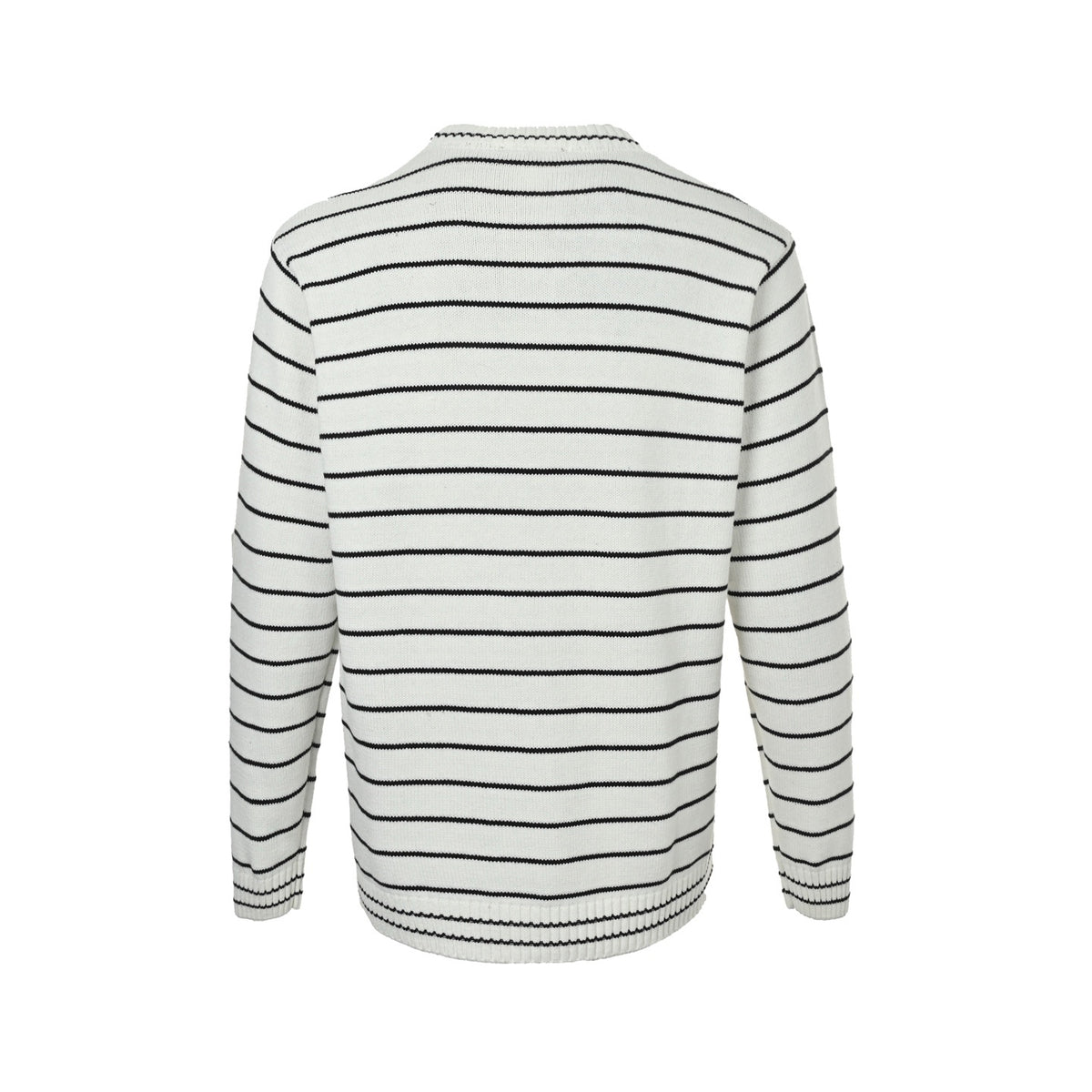 Prada letter jacquard striped crew neck sweater