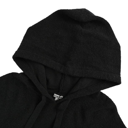 Loewe 25Fw logo embroidered knitted hooded sweater