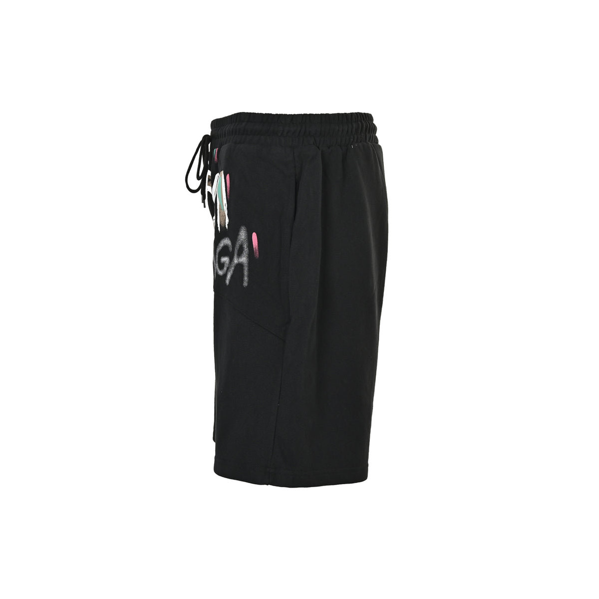 Gucci & Balenciaga collaboration logo colorful hand-painted shorts
