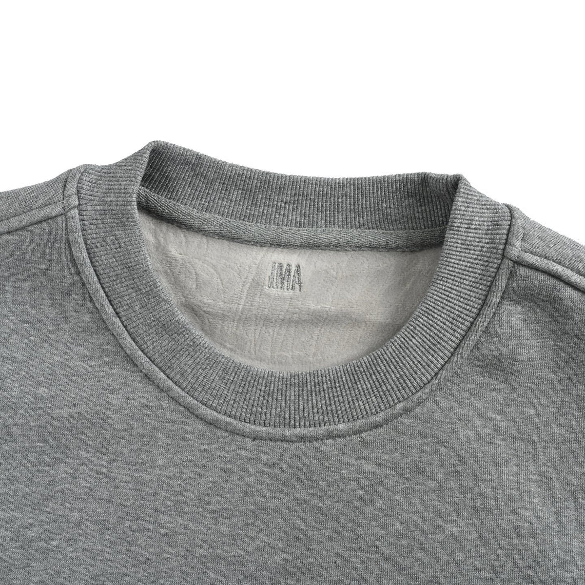 Ami towel embroidered love velvet crew neck sweatshirt