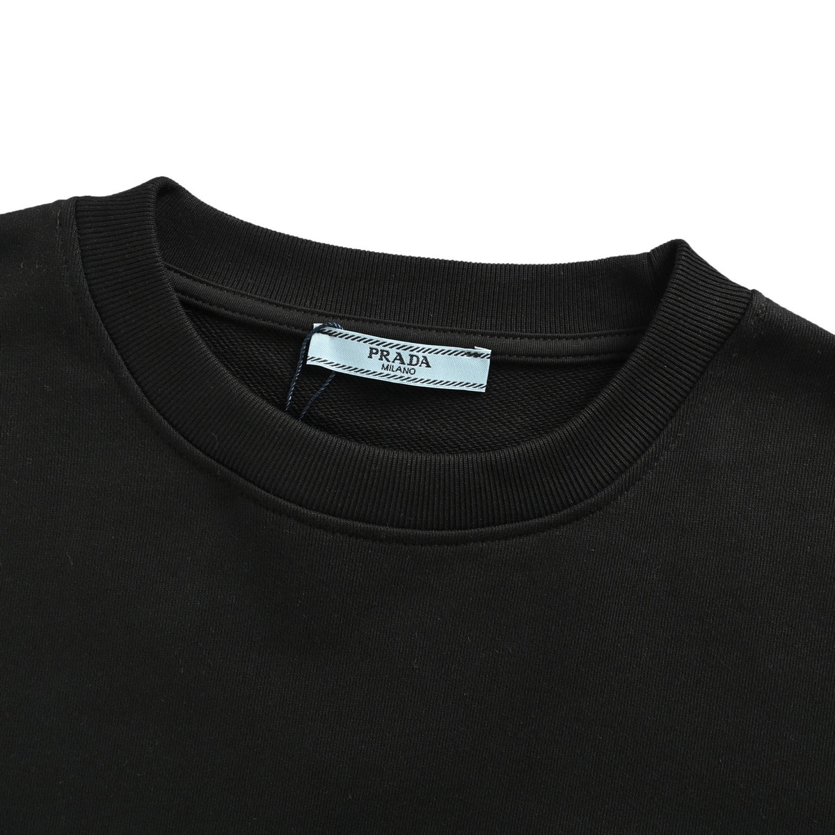 Prada 25Fw nylon pocket triangle logo round neck sweatshirt